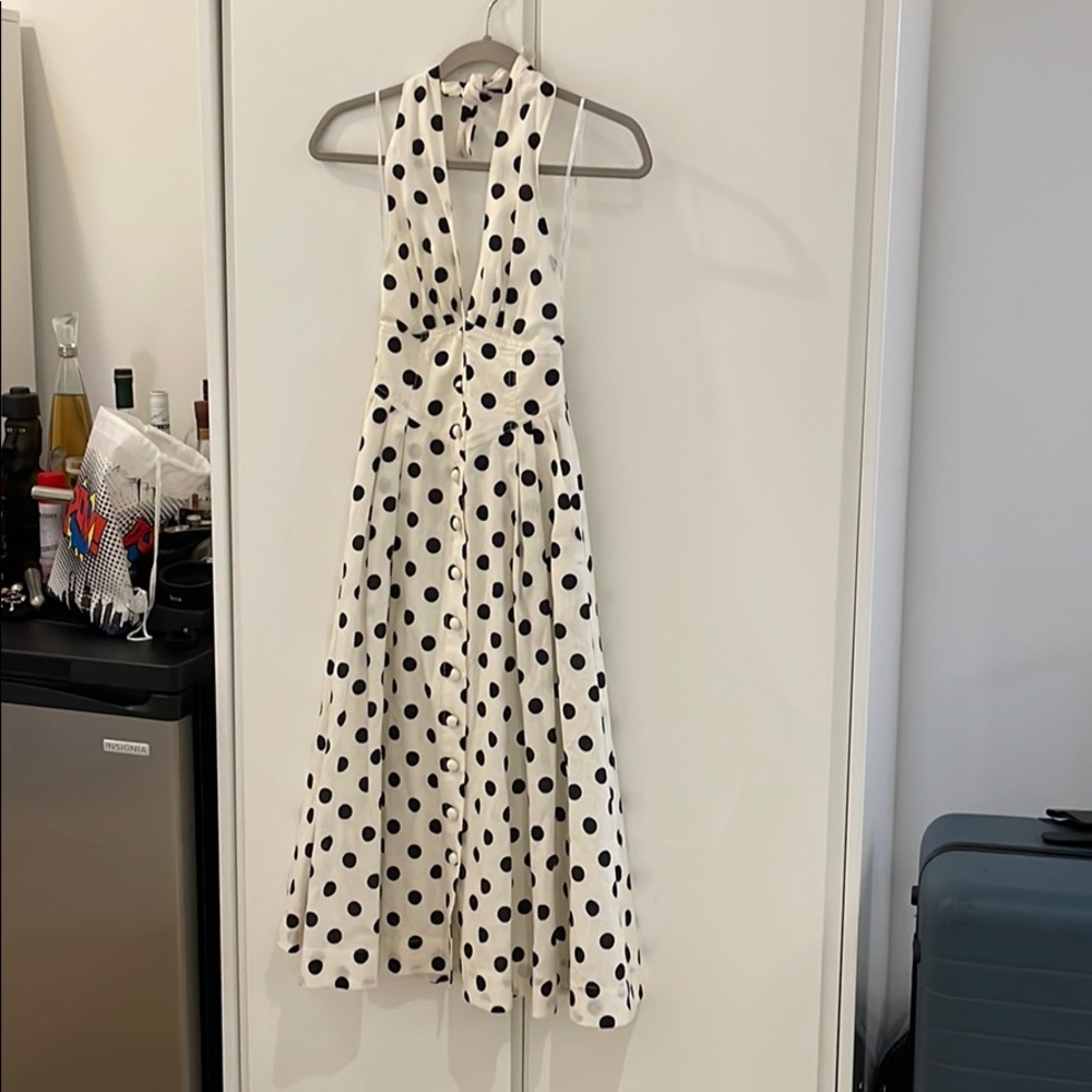 Zimmermann Bellitude polka-dot linen dress 0P